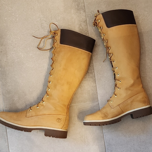 TIMBERLAND LEATHER BOOTS SZ 8.5 - Picture 8 of 14